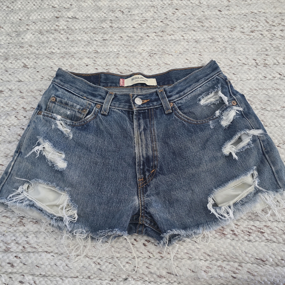 Levi's 505 Petros Vintage Distressed Jean Shorts - Size 29